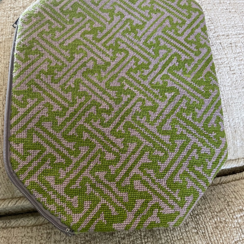 Hand needlepointed pickleball paddle cover